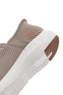 Derimod Zero Men's Beige Thick-Soled Fabric Sneakers | Derimod