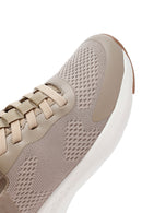 Derimod Zero Men's Beige Thick-Soled Fabric Sneakers | Derimod