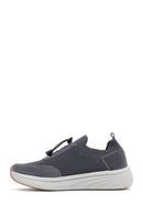 Derimod Zero Men's Gray Thick Soled Fabric Sneaker | Derimod