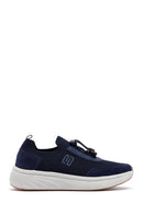 Derimod Zero Men's Navy Blue Thick-Soled Fabric Sneaker | Derimod