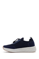 Derimod Zero Men's Navy Blue Thick-Soled Fabric Sneaker | Derimod