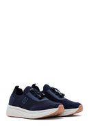 Derimod Zero Men's Navy Blue Thick-Soled Fabric Sneaker | Derimod
