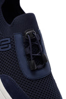 Derimod Zero Men's Navy Blue Thick-Soled Fabric Sneaker | Derimod