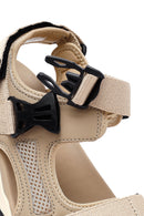 Men's Beige Fabric Sandals | Derimod