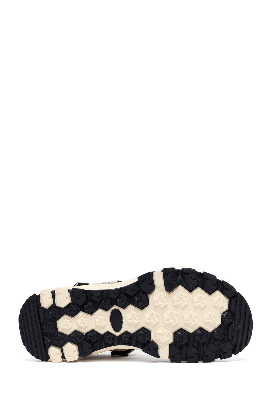 Men's Beige Fabric Sandals