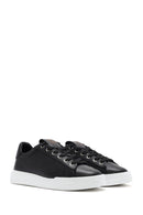 Men's Black Lace-up Leather Sneaker | Derimod