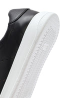 Men's Black Lace-up Leather Sneaker | Derimod