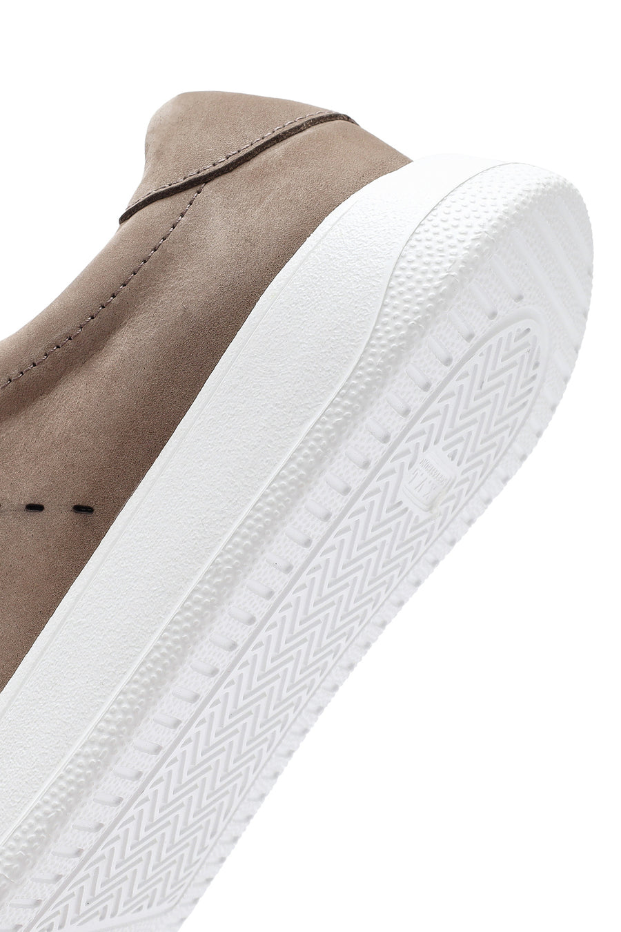Men's Mink Lace-Up Nubuck Leather Sneaker