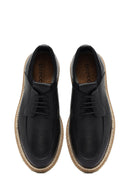 Men's Black Lace-up Leather Casual Shoes | Derimod