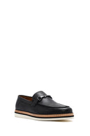 Erkek Siyah Deri Casual Loafer | Derimod
