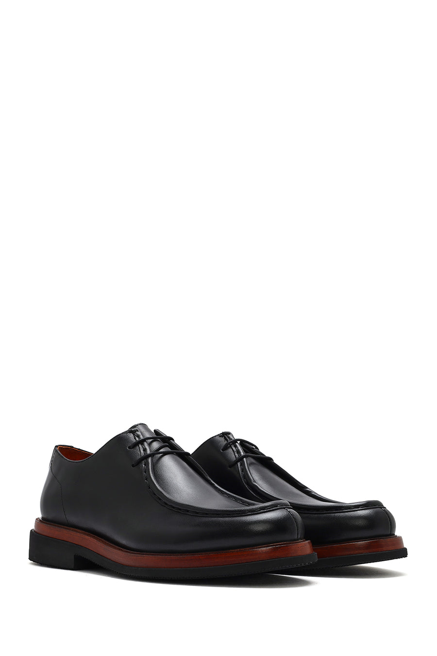 Men's Black Leather Casual Shoes