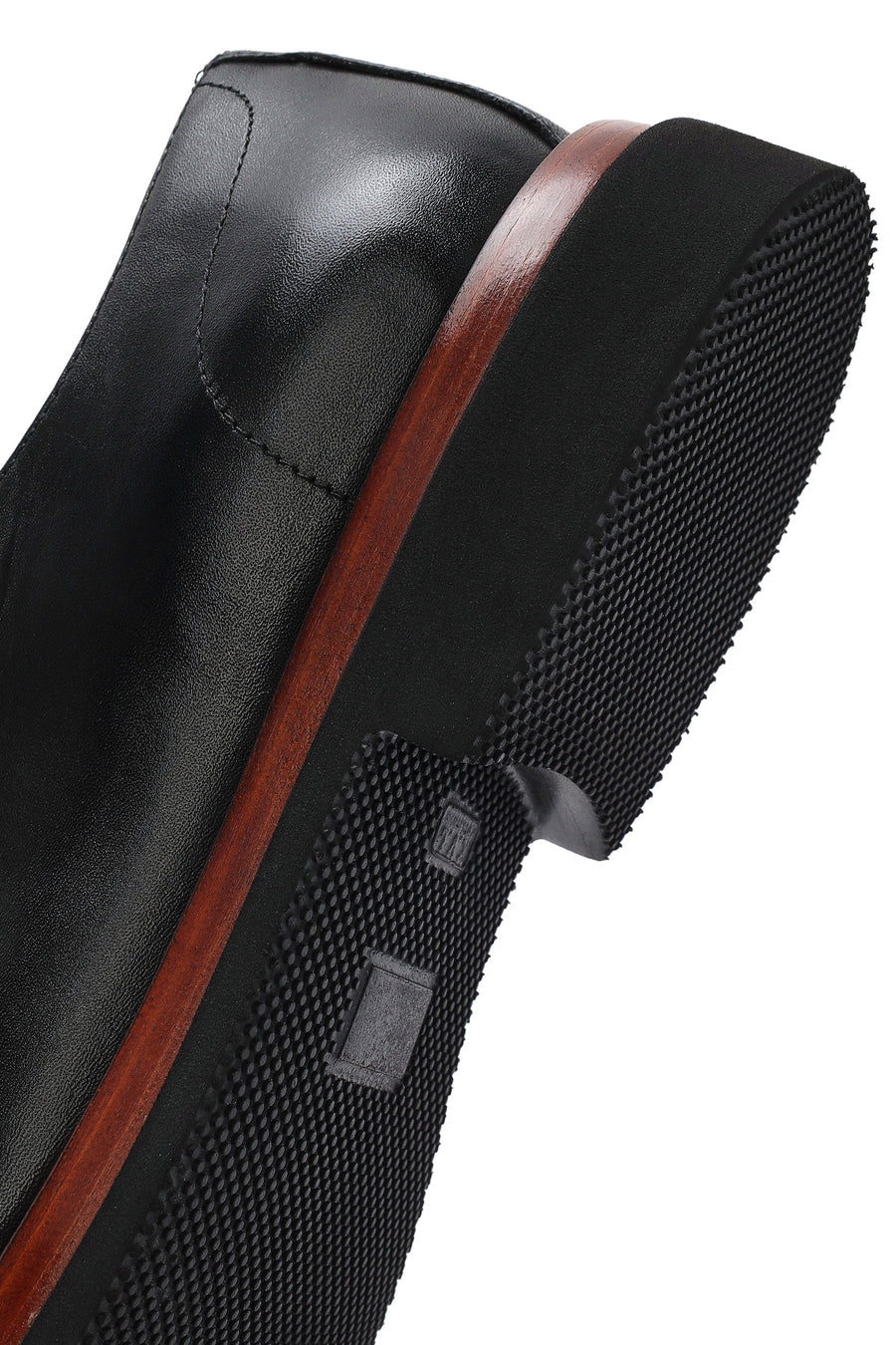 Men's Black Leather Casual Shoes