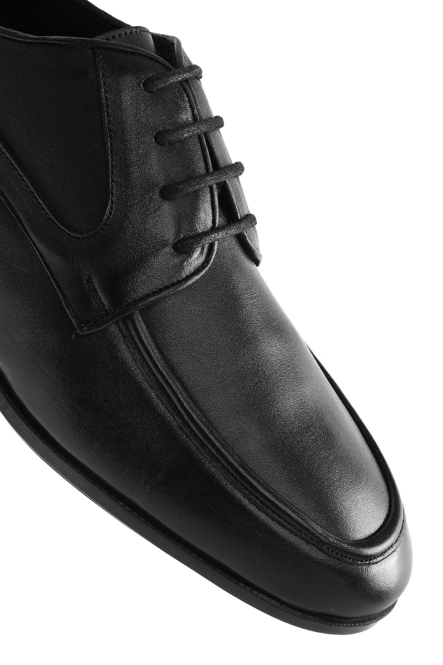 Men's Black Lace-up Leather Casual Shoes