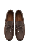 Erkek Vizon Süet Deri Casual Loafer | Derimod