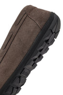 Erkek Vizon Süet Deri Casual Loafer | Derimod