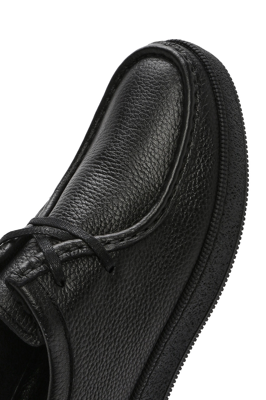 Men's Black Lace-up Leather Casual Shoes