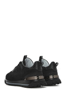 Men's Black Lace-up Leather Sneaker | Derimod
