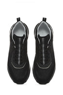 Men's Black Lace-up Leather Sneaker | Derimod