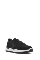 Men's Black Lace-up Leather Sneaker | Derimod