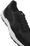 Men's Black Lace-up Leather Sneaker | Derimod