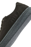 Men's Khaki Lace-Up Suede Leather Sneakers | Derimod
