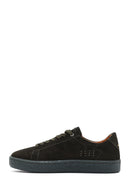 Men's Khaki Lace-Up Suede Leather Sneakers | Derimod