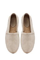 Men's Beige Suede Leather Espadrilles | Derimod