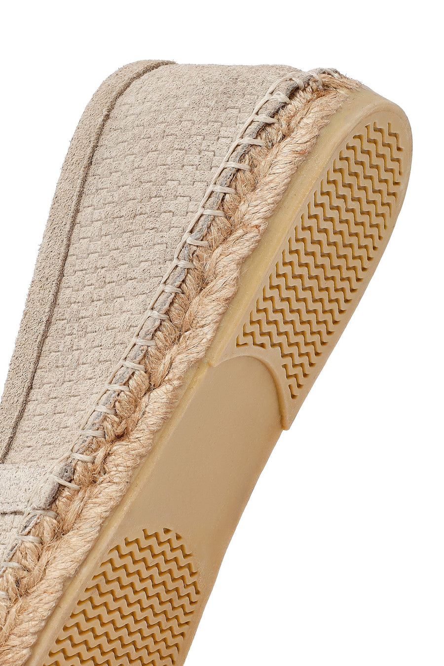 Men's Beige Suede Leather Espadrilles