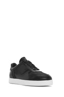 Men's Black Lace-up Leather Sneaker | Derimod
