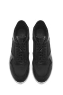 Men's Black Lace-up Leather Sneaker | Derimod