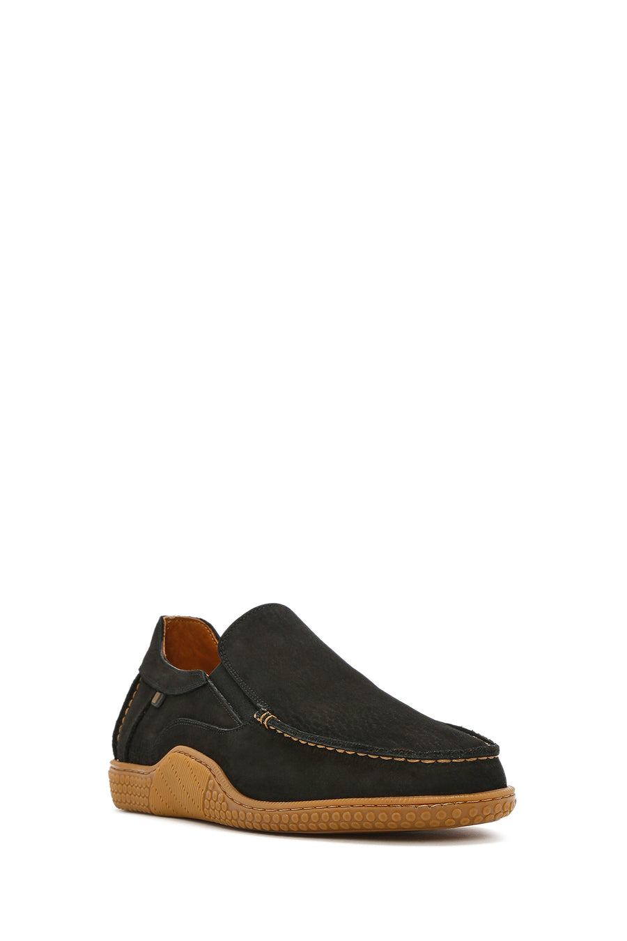 Men's Black Nubuck Leather Casual Loafer