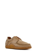 Men's Beige Lace-Up Nubuck Leather Casual Shoes | Derimod