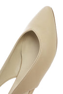 Women's Cream Open Back Ballerinas | Derimod