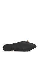 Women's Black Open Back Classic Ballerinas | Derimod