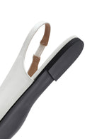Women's Cream Open Back Classic Ballerinas | Derimod
