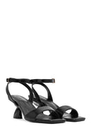 Women's Black Ankle Buckle Thick Heel Sandals | Derimod