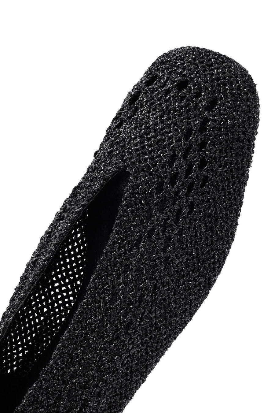 Women's Black Glitter Ballerina