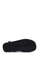 Women's Black Thick Soled Stoned Sandals | Derimod