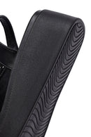 Women's Black Thick Soled Stoned Sandals | Derimod