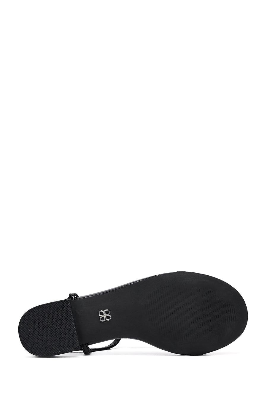 Women's Black Stone Flip Flops Sandals