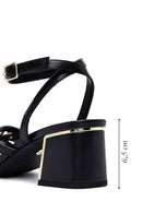 Women's Black Ankle Buckle Low Heel Sandals | Derimod