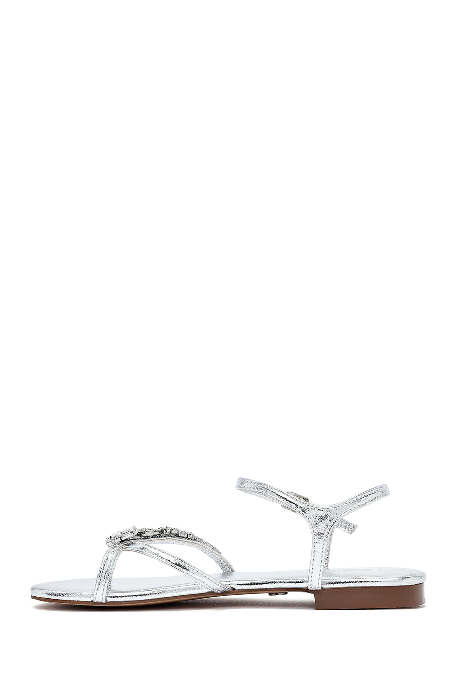 Women's Silver Stone Flip-Flop Sandals