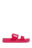 Women's Pink Glitter Jelly Slippers | Derimod