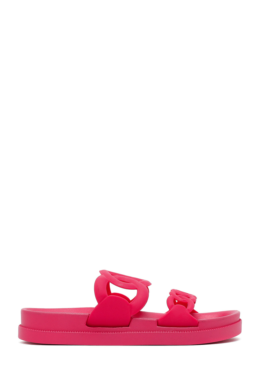 Women's Pink Glitter Jelly Slippers 25SFE4903PV | Derimod