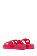 Women's Pink Glitter Jelly Slippers | Derimod