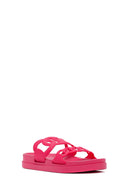 Women's Pink Glitter Jelly Slippers | Derimod
