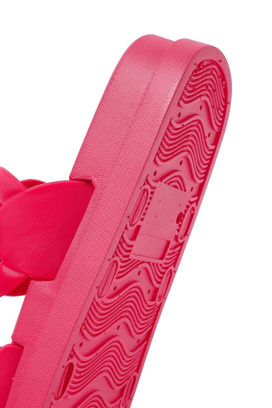 Women's Pink Glitter Jelly Slippers