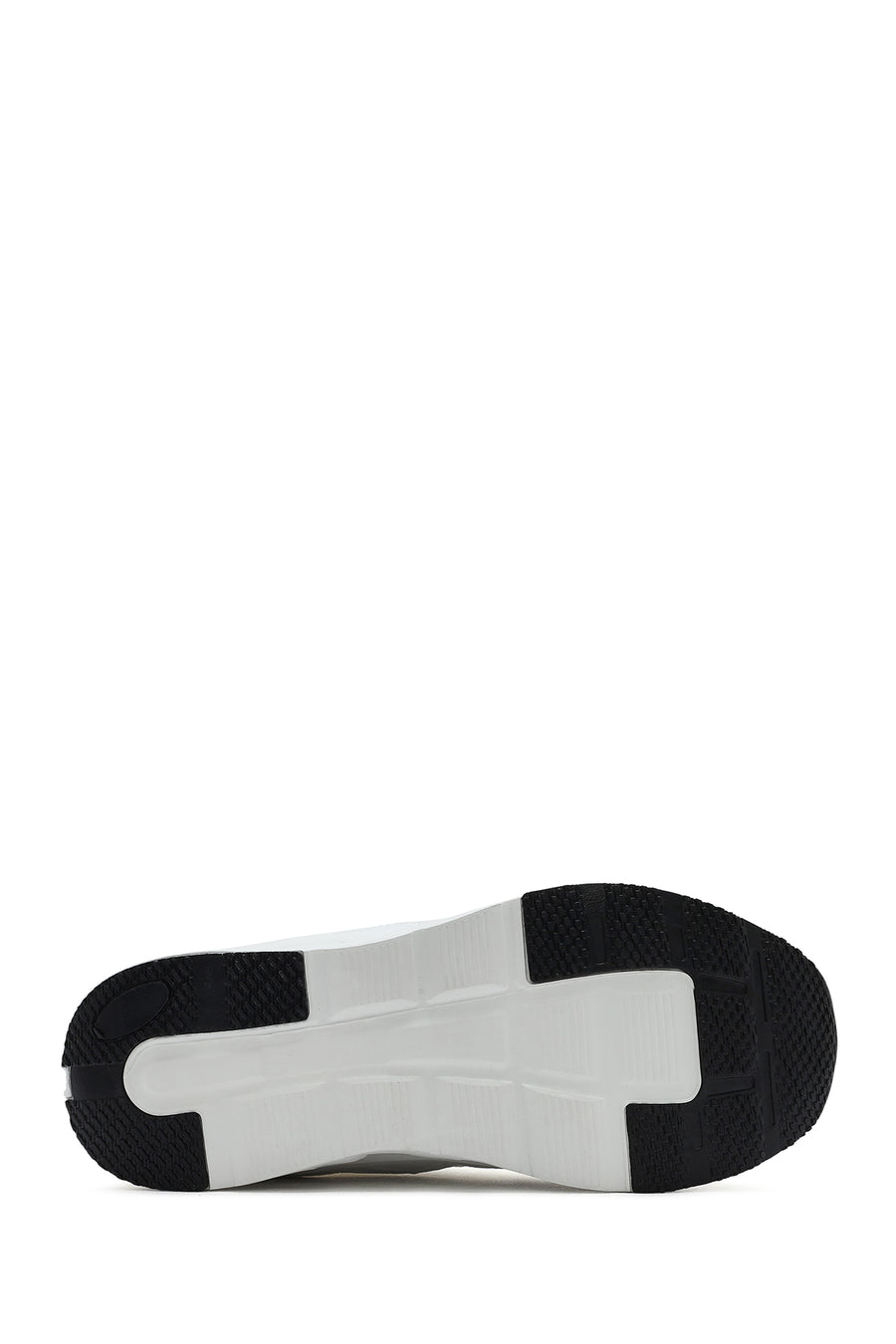 Kadın Beyaz Bağcıklı Kalın Tabanlı Sneaker