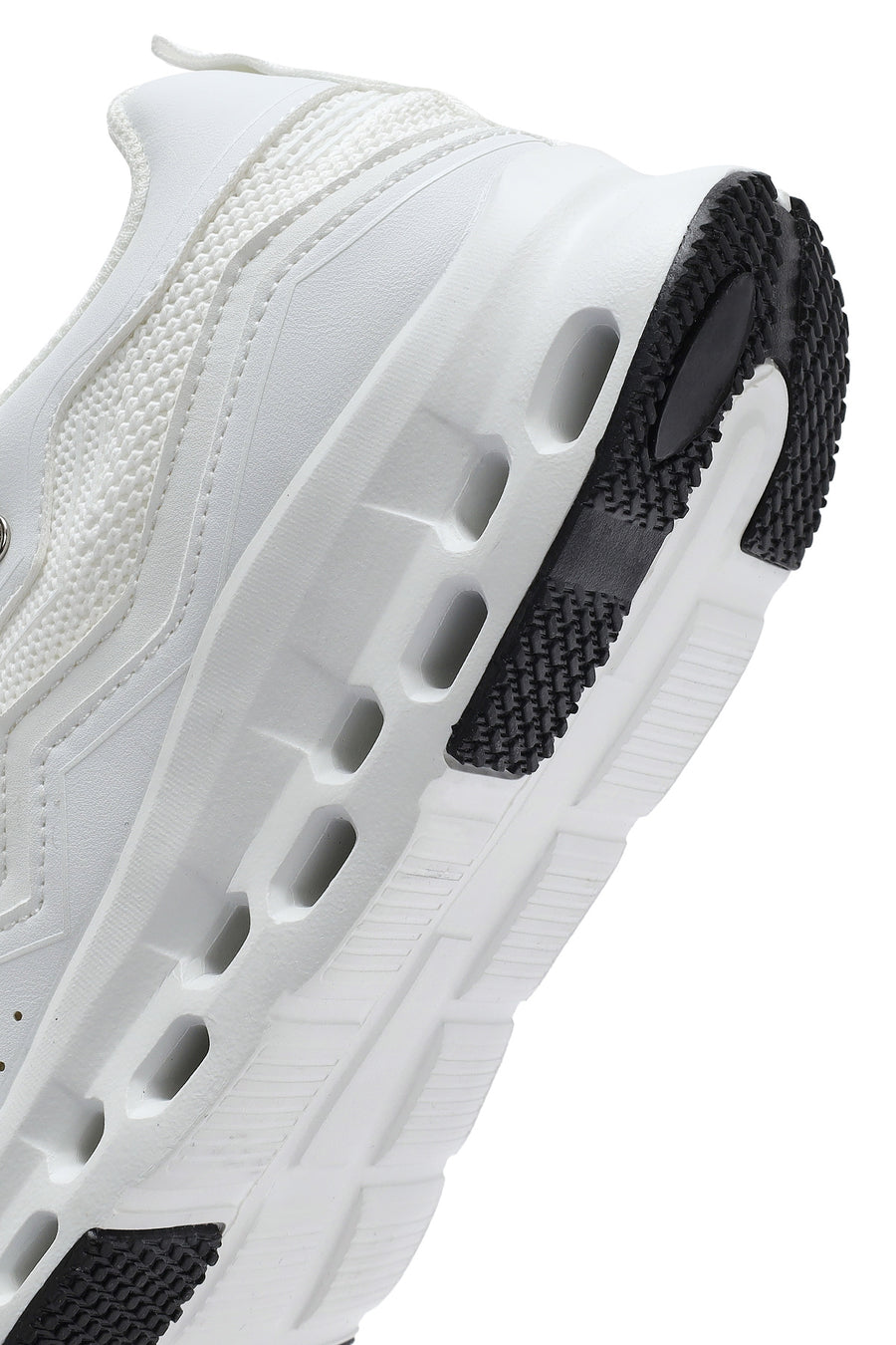 Kadın Beyaz Bağcıklı Kalın Tabanlı Sneaker