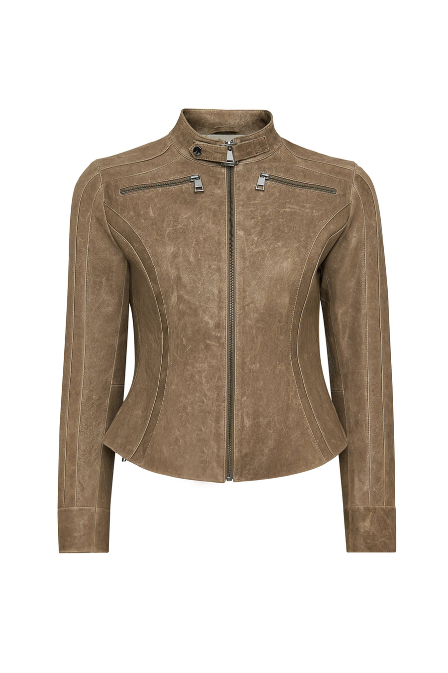Brazil Women's Mink Short Leather Jacket
